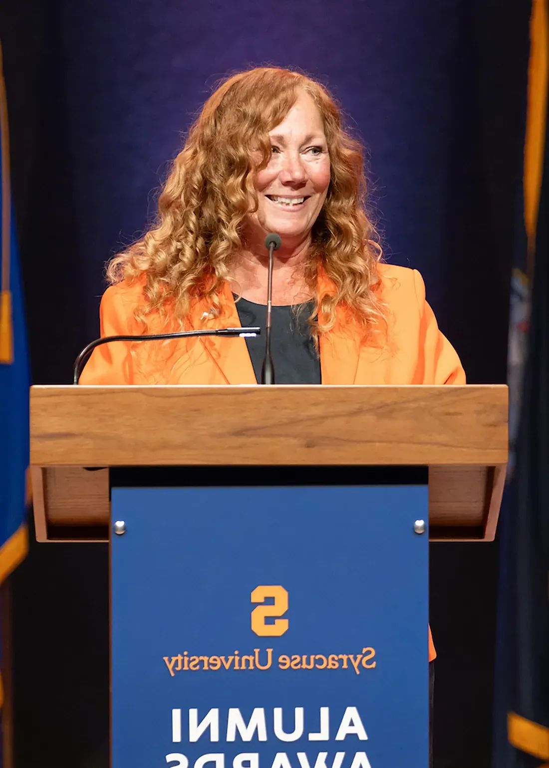 Peggy Combs at the Syracuse University alumni awards.